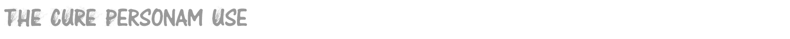 The Cure font preview
